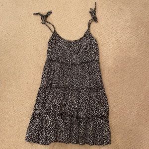 Black cheetah print dress (medium)